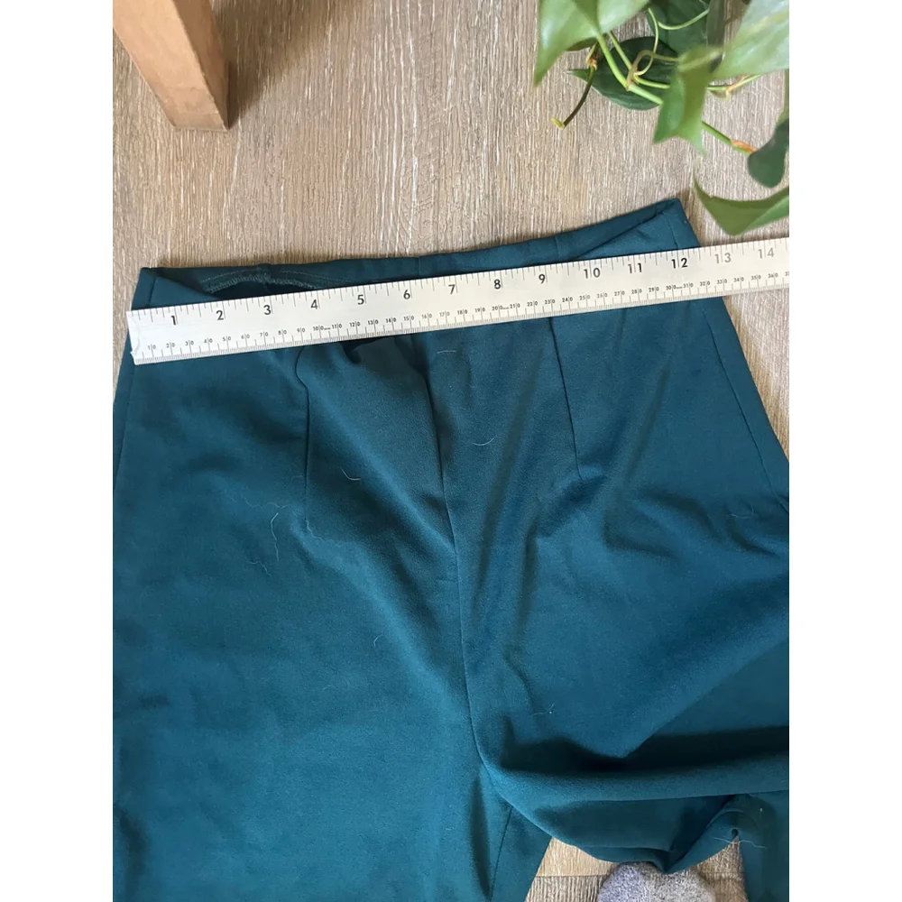Lulus Teal High-Waisted Wide-Leg Trousers Size S - Picture 5 of 5